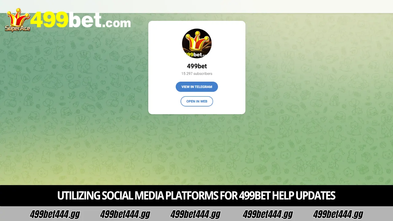 Utilizing social media platforms for 499bet help updates